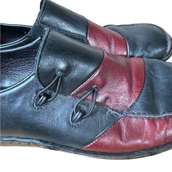 Rieker Celia Slip on Loafer Shoe Black/Red Leather Women’s Size 41 (10.5) - Picture 6 of 10